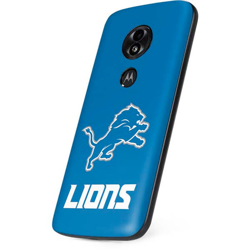 NFL Detroit Lions Distressed Moto E5 Play Skin